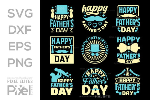 Happy Fathers Day SVG Gift For Dad Tshirt Bundle Fathers Day Quote Design, PET 00455 SVG ETC Craft 