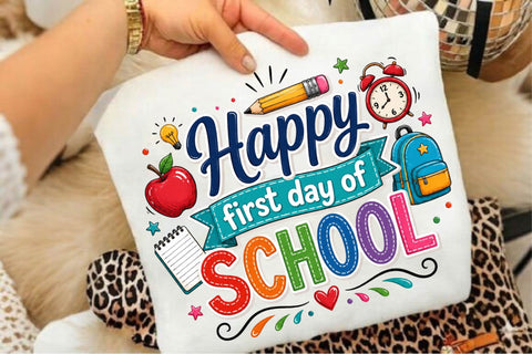 Happy First Day of School PNG Sublimation SVGArt 