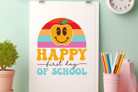 Happy First day of school svg Design SVG Regulrcrative 