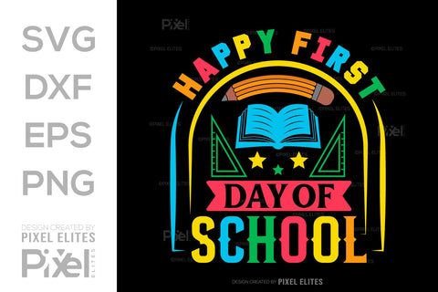 Happy First Day Of School SVG Hello School Kids Welcome To School Back To School Quote Design SVG ETC Craft 