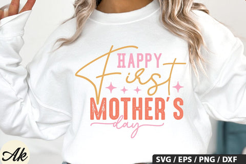 Happy first mothers day SVG Design SVG akazaddesign 