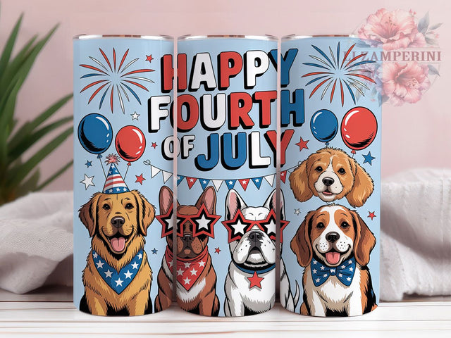 Happy Fourth Flag 20oz Tumbler, American Flag Wrap, Patriotic USA Design, Independence Day Sublimation, July Fourth Wrap, 20oz Tumbler Design, PNG Tumbler Wrap Sublimation Li Zamperini 