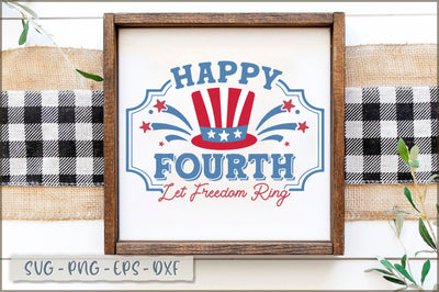 Happy fourth let freedom ring Sign SVG SVG Shetara Begum 