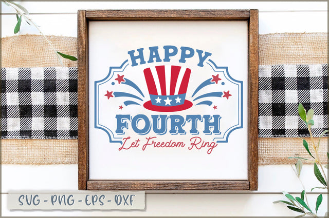 Happy fourth let freedom ring Sign SVG SVG Shetara Begum 