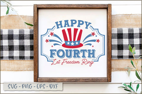 Happy fourth let freedom ring Sign SVG SVG Shetara Begum 