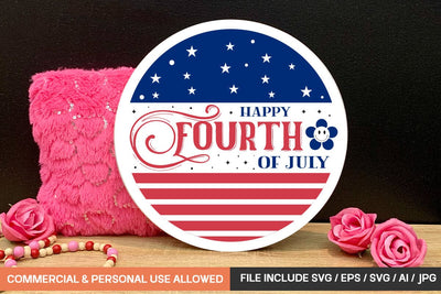 Happy Fourth Of July Svg SVG designmaster24 