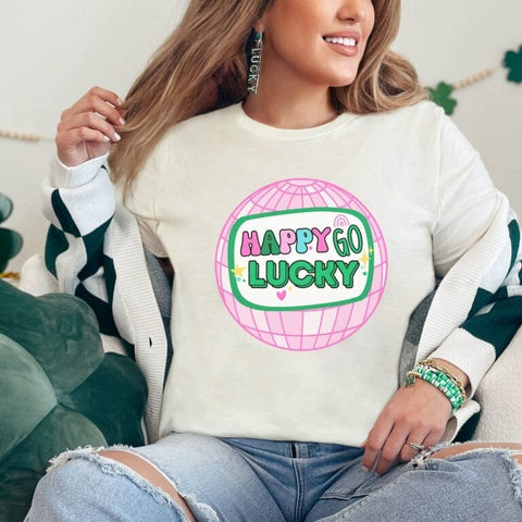 Happy Go Lucky Disco St. Patrick's SVG SVG So_Fontsy_VIP 