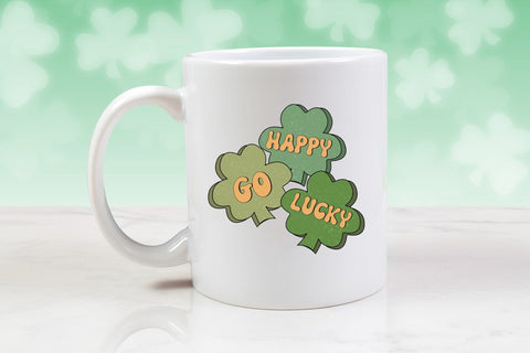 Happy Go Lucky PNG Retro Sublimation Sublimation CraftLabSVG 