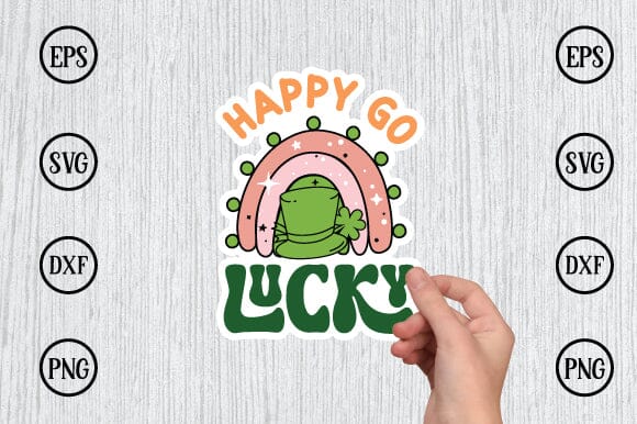 happy go lucky sticker svg design SVG sk.swapon Roy 