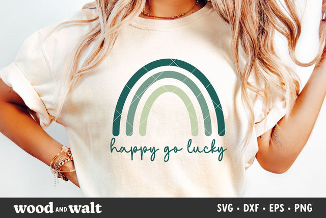 Happy Go Lucky SVG | St. Patrick's SVG SVG Wood And Walt 