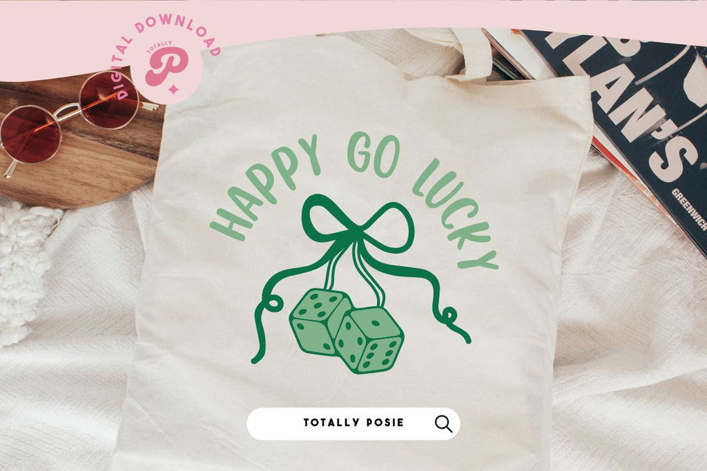 Happy Go Lucky SVG - So Fontsy