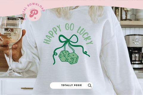 Happy Go Lucky SVG SVG Totally Posie 