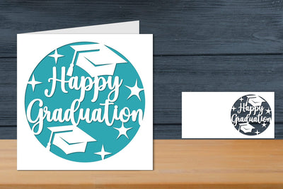 Happy Graduation Card, Congratulations Card SVG zafrans studio 