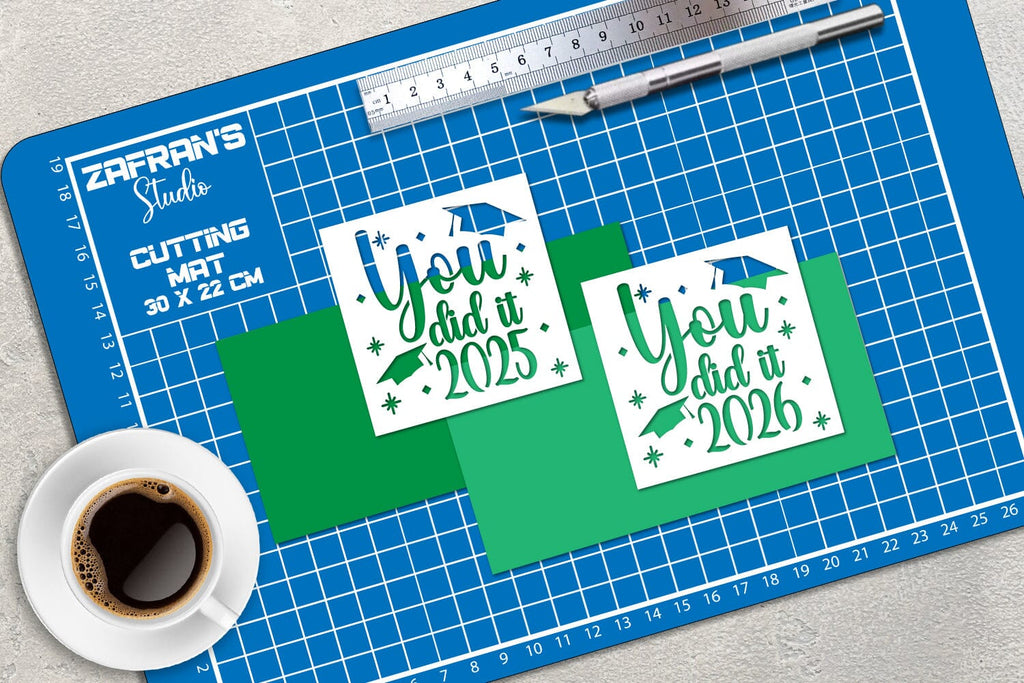 Happy Graduation Papercut, Graduation Card - So Fontsy