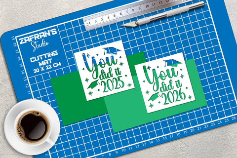 Happy Graduation Papercut, Graduation Card SVG zafrans studio 