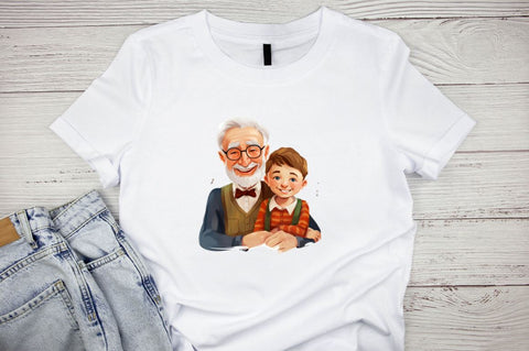 Happy Grandpa and Grandson Sublimation Bundle Sublimation Designangry 