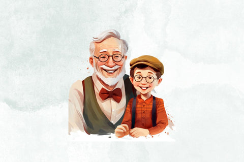 Happy Grandpa and Grandson Sublimation Bundle Sublimation Designangry 
