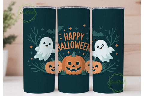 Happy Halloween 20oz Tumbler Wrap Sublimation PixelChick 