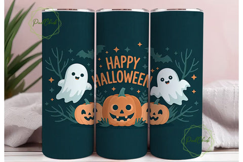 Happy Halloween 20oz Tumbler Wrap Sublimation PixelChick 
