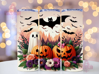 Happy Halloween Ghost 20oz Tumbler Wrap Sublimation Design, Straight Tapered Tumbler Wrap, Happy Halloween Spooky Tumbler Png, Instant Digital Download Sublimation SvggirlplusArt 