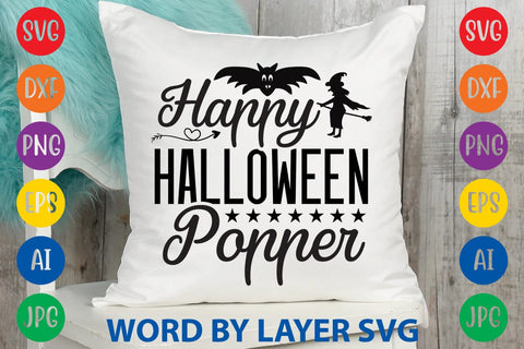Happy Halloween Popper SVG Rafiqul20606 