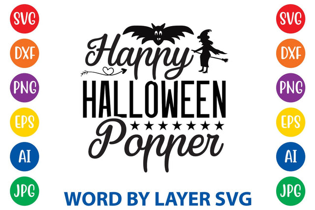 Happy Halloween Popper SVG Rafiqul20606 