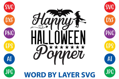 Happy Halloween Popper SVG Rafiqul20606 