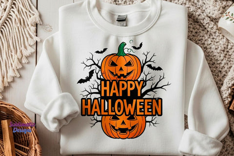 Happy Halloween Pumpkin PNG Design | Halloween design for sublimation Sublimation Sublimatiz Designs 
