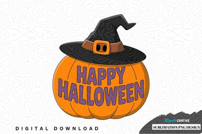 Happy halloween pumpkin sublimation design Sublimation Regulrcrative 