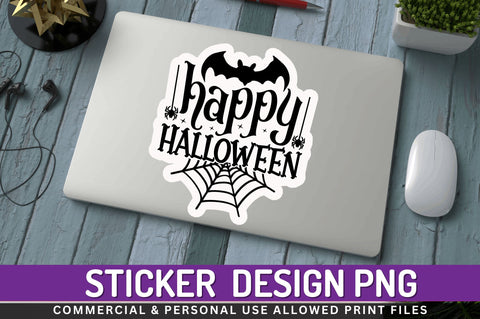 Happy halloween Stickers Design Sublimation Regulrcrative 