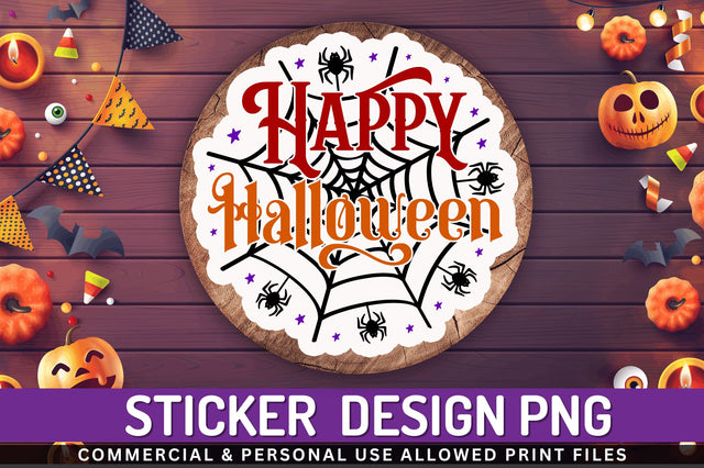 Happy halloween Stickers Design Sublimation Regulrcrative 