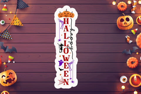 Happy halloween Stickers Design Sublimation Regulrcrative 
