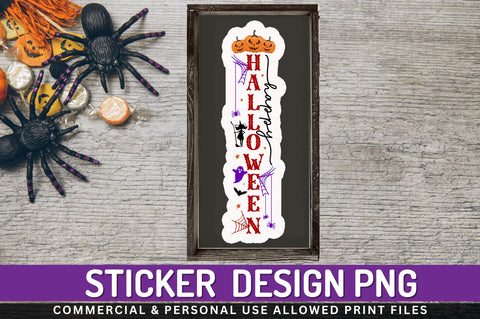 Happy halloween Stickers Design Sublimation Regulrcrative 