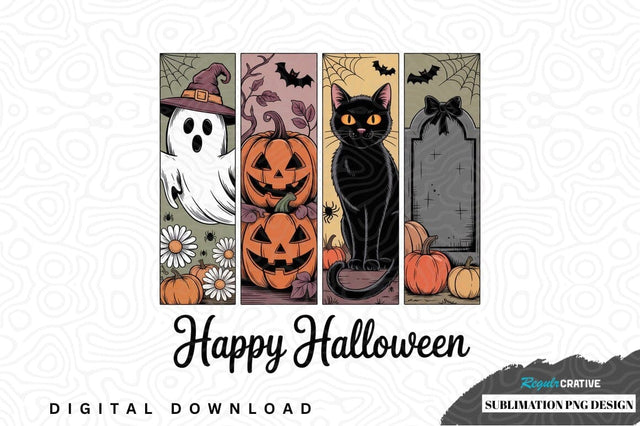Happy halloween sublimation png design Sublimation Regulrcrative 