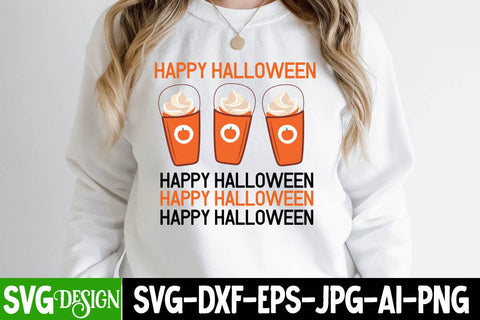 Happy Halloween SVG Cut File, Happy Halloween SVG Design ,Halloween SVG Cut File, Halloween SVG bundle, Halloween Quotes SVG ,Halloween SVG Sublimation Design, Trick or Treat SVG SVG BlackCatsMedia 