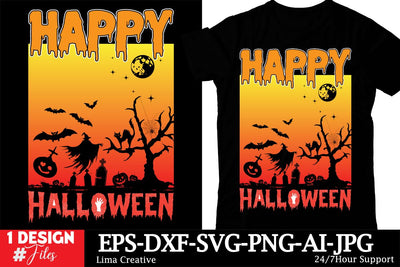 Happy Halloween T-shirt Design ,Halloween Sublimation T-shirt Sublimation Insomnia Std 