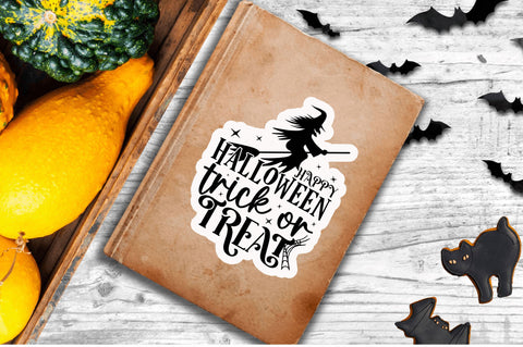 Happy halloween trick Stickers Design Sublimation Regulrcrative 