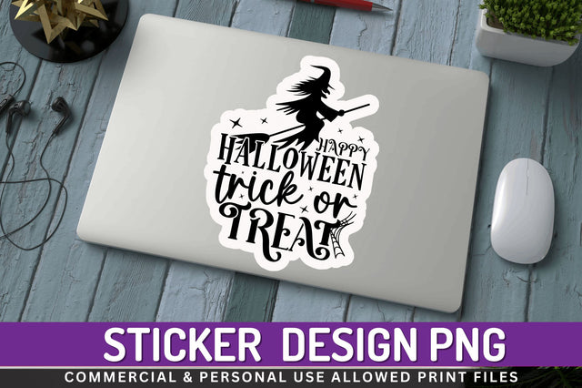 Happy halloween trick Stickers Design Sublimation Regulrcrative 