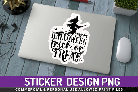 Happy halloween trick Stickers Design Sublimation Regulrcrative 