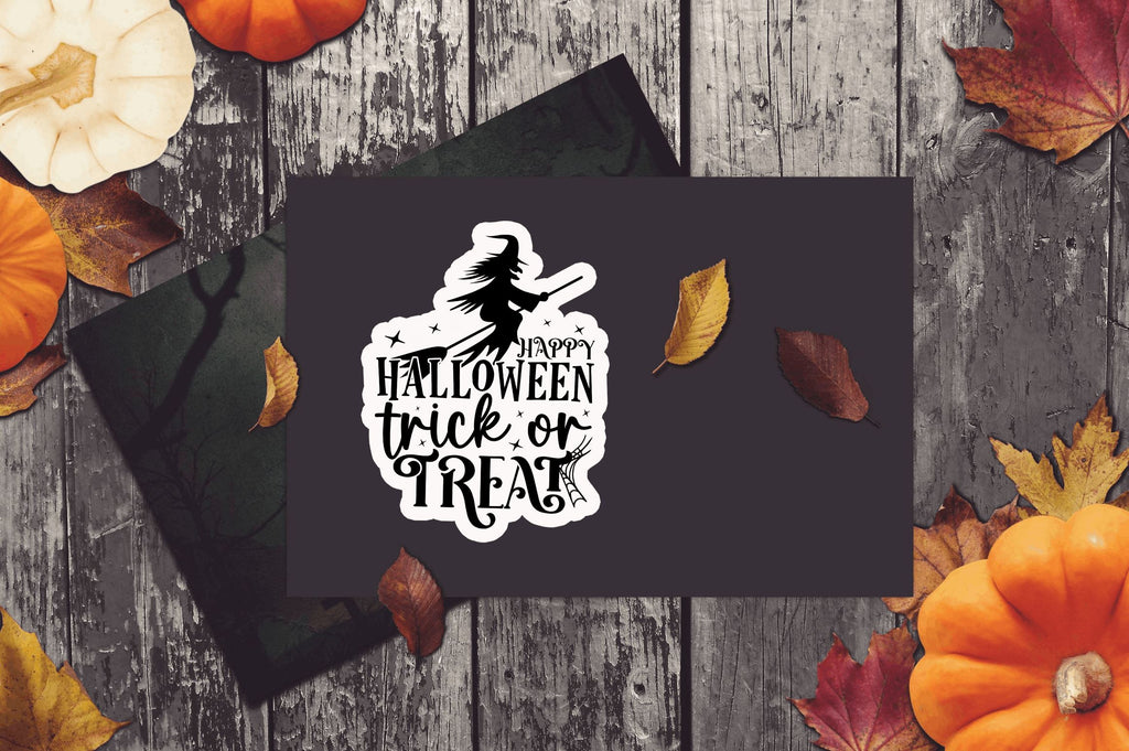 Happy halloween trick Stickers Design - So Fontsy