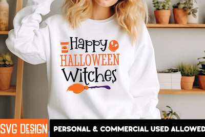 Happy Halloween Witches, Halloween SVG Quotes,Halloween PNG, Halloween SVG SVG BlackCatsMedia 