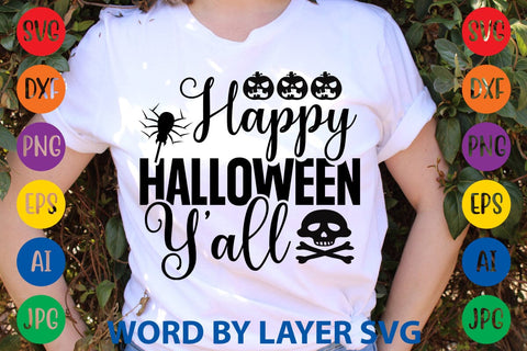 Happy Halloween Y'all SVG DESIGN SVG Rafiqul20606 