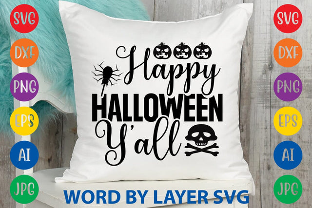Happy Halloween Y'all SVG DESIGN SVG Rafiqul20606 