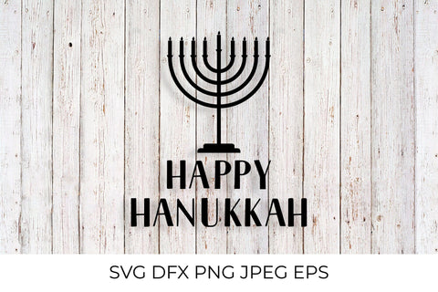 Happy Hanukkah SVG. Menorah candle SVG LaBelezoka 