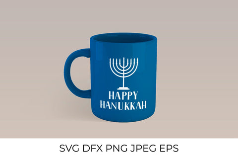 Happy Hanukkah SVG. Menorah candle SVG LaBelezoka 