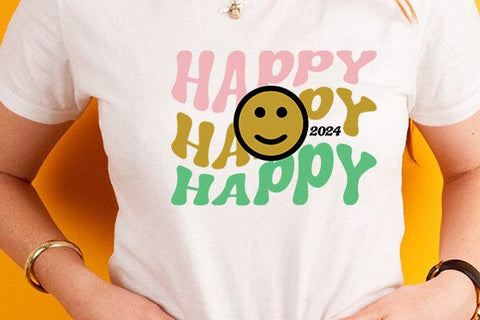 happy happy 2024 happy SVG Angelina750 