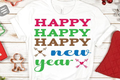 happy happy happy new year SVG Angelina750 