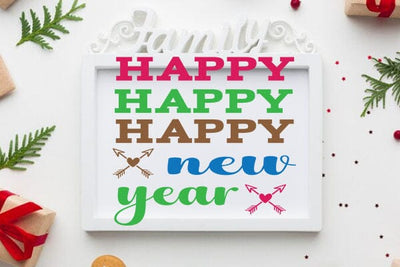 happy happy happy new year SVG Angelina750 