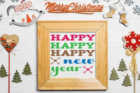 happy happy happy new year SVG Angelina750 
