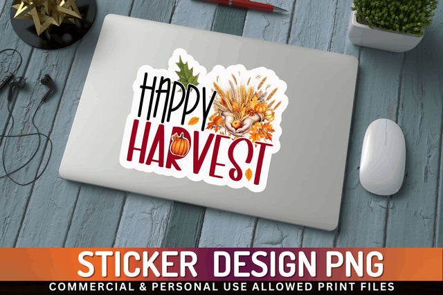 Happy harvest Sticker Design Sublimation Regulrcrative 